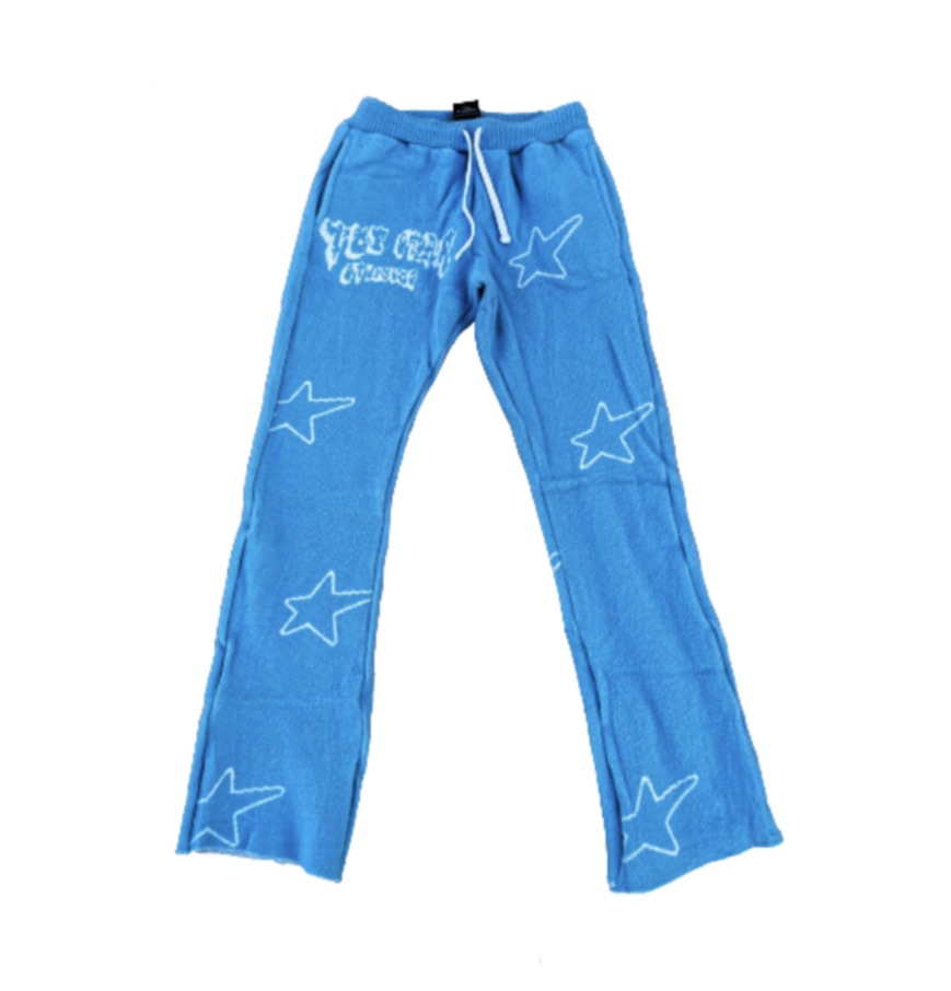 CAROLINA BLUE MOHAIR SWEATPANTS