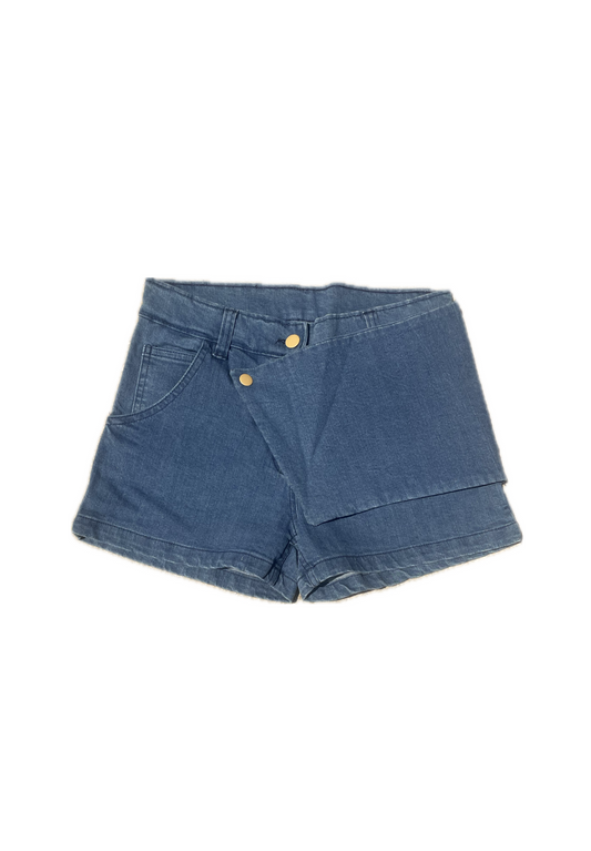 WOMENS UP THE SCORE DENIM SHORTS